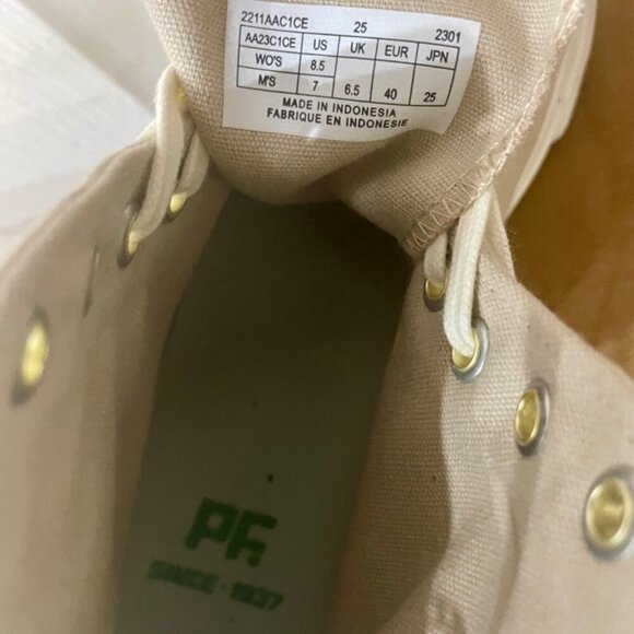 PF FLYERS EMBELLISHED  GOLDEN AGE COLLECTION  HIGH TOP CANVAS Sz woman 8.5 men 7 - Picture 4 of 15